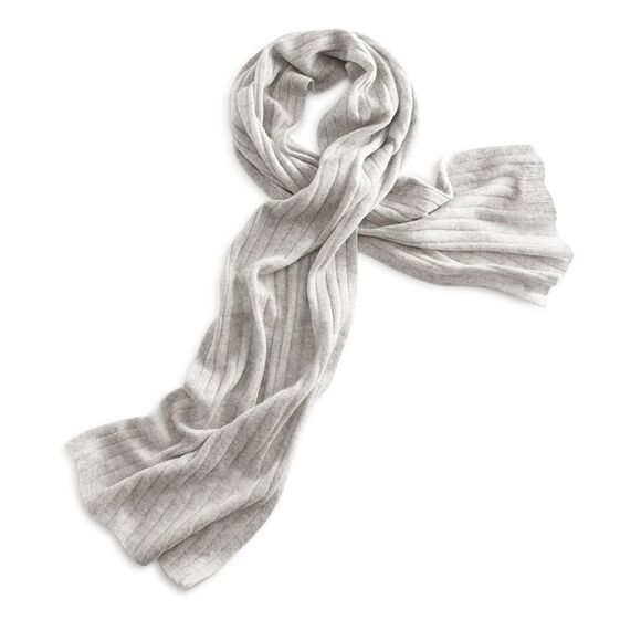 Charter Club Luxury 100% Cashmere Heather Grey Scarf One Size - Picture 1 of 4